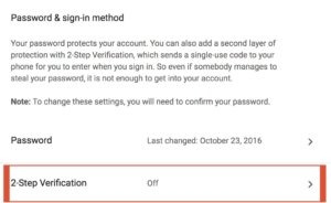 Turn on Google's 2 Step verification for Gmail