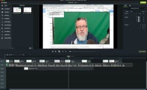 Screencasting and video editing software Camtasia in action