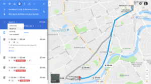 Planning your journey with Google Maps