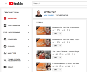 video tutorials for YouTube: inside the Creator's studio