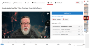 video tutorials for YouTube: YouTube cards
