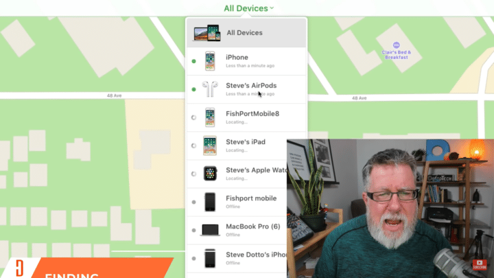 Locating Airpods with Find My iPhone