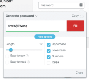 generate secure password lastpass